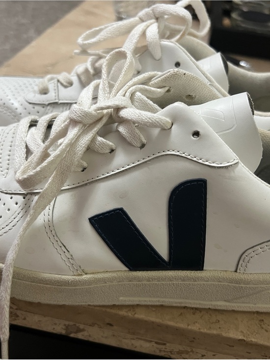 Vans Other - Vans White Sneaker with Navy V Accent